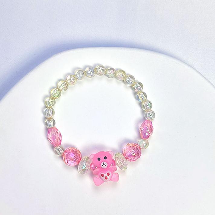 Children's Cartoon Crown Crystal Acrylic Handmade Resin Bracelets