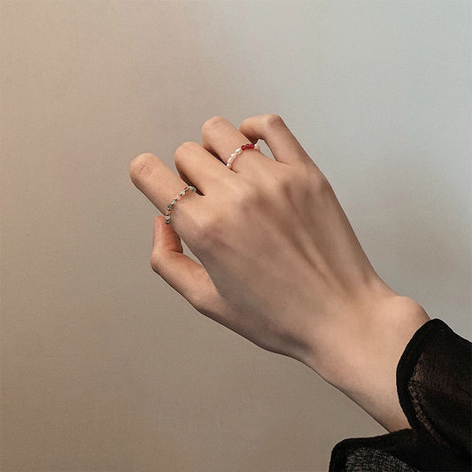 Sweet Crystal Twin Knuckle Elastic Elegant Rings