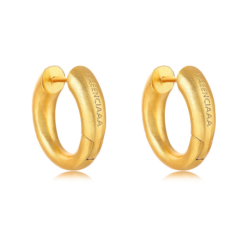 Punk Niche Personality Circle Disco Jumping Earrings