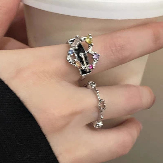 Female Fashion Personalized Cold Style Index Finger Rings