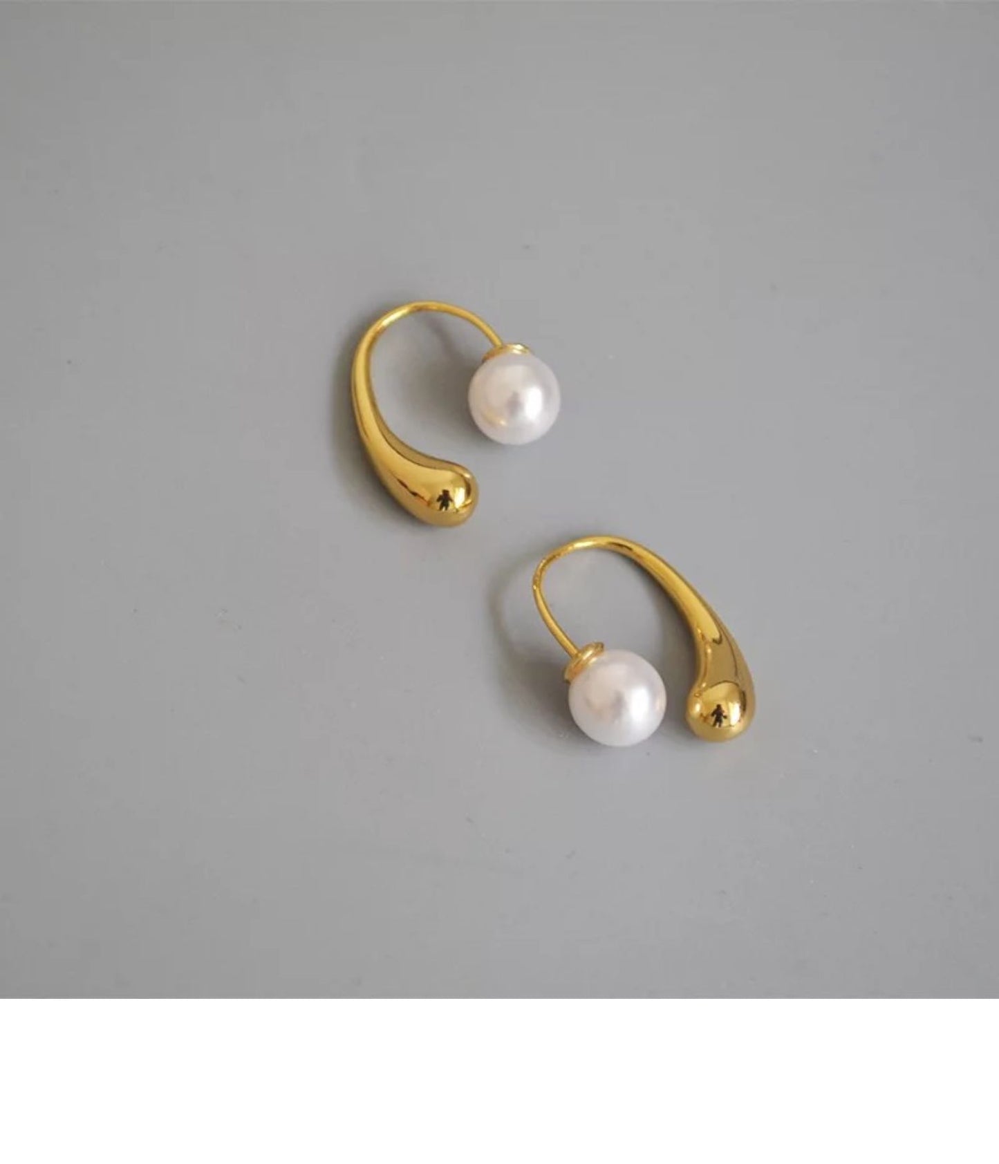 Pearl Exquisite Fairy Simple Temperamental Geometric Earrings