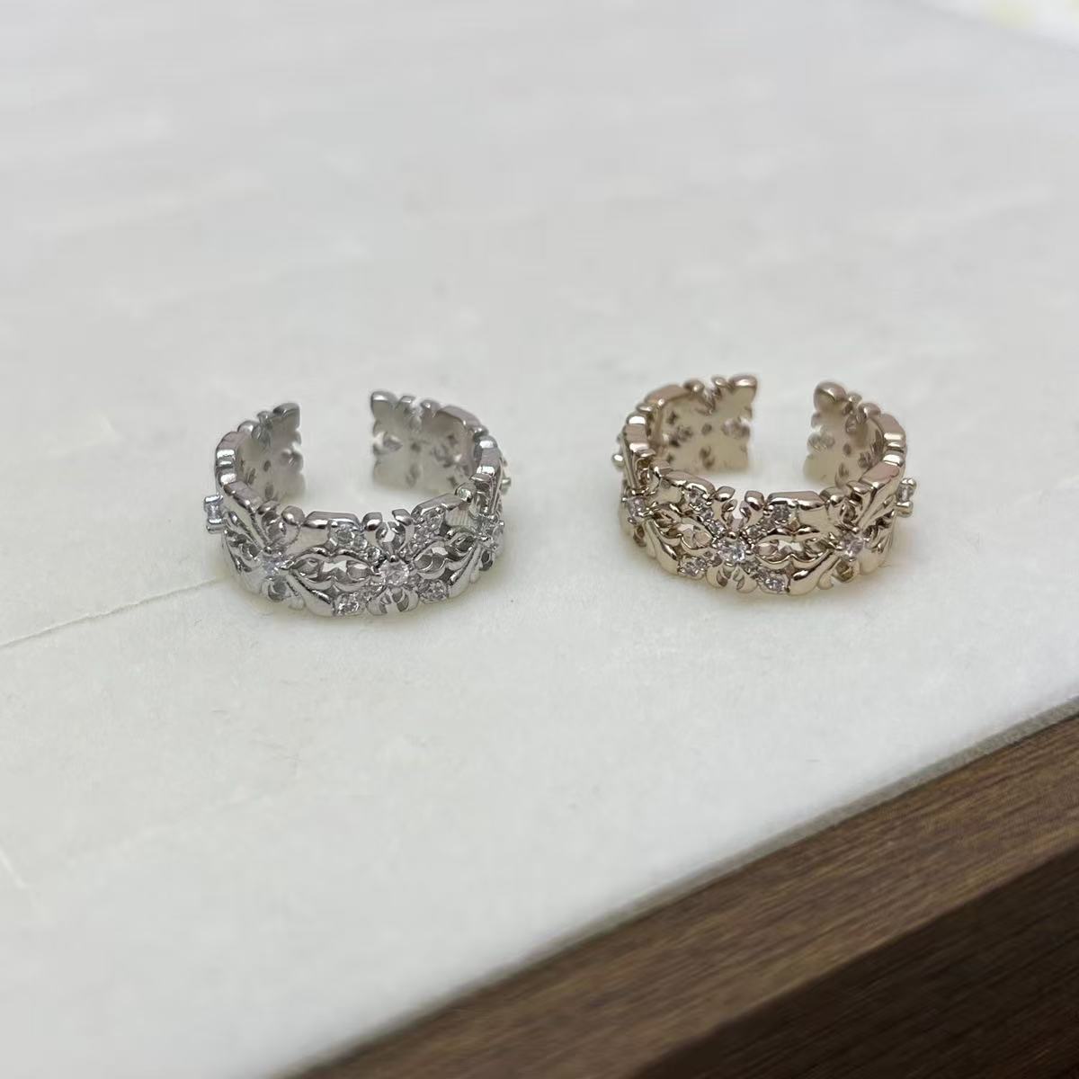 Moissanite Niche Full Circle Design Sense Affordable Ring