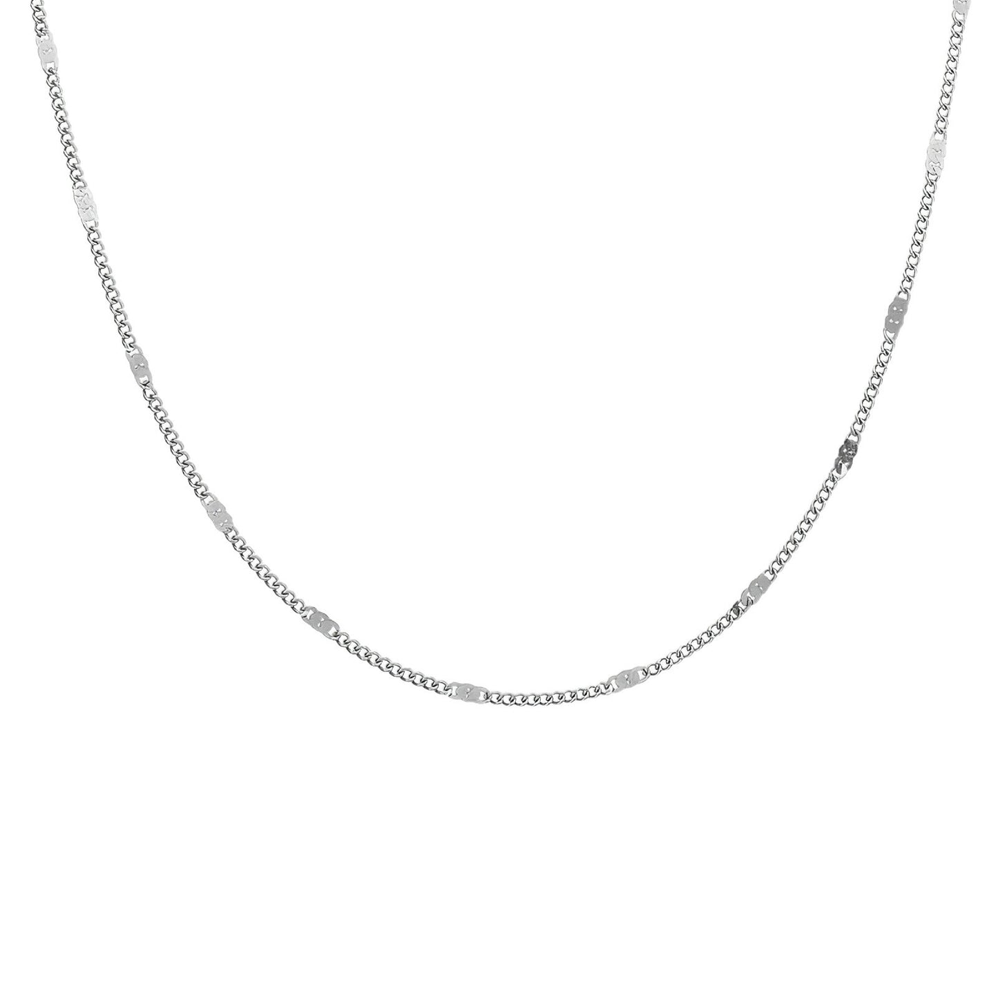 Body Titanium Steel No Fading Sequins Pure Female Choker Light Necklace