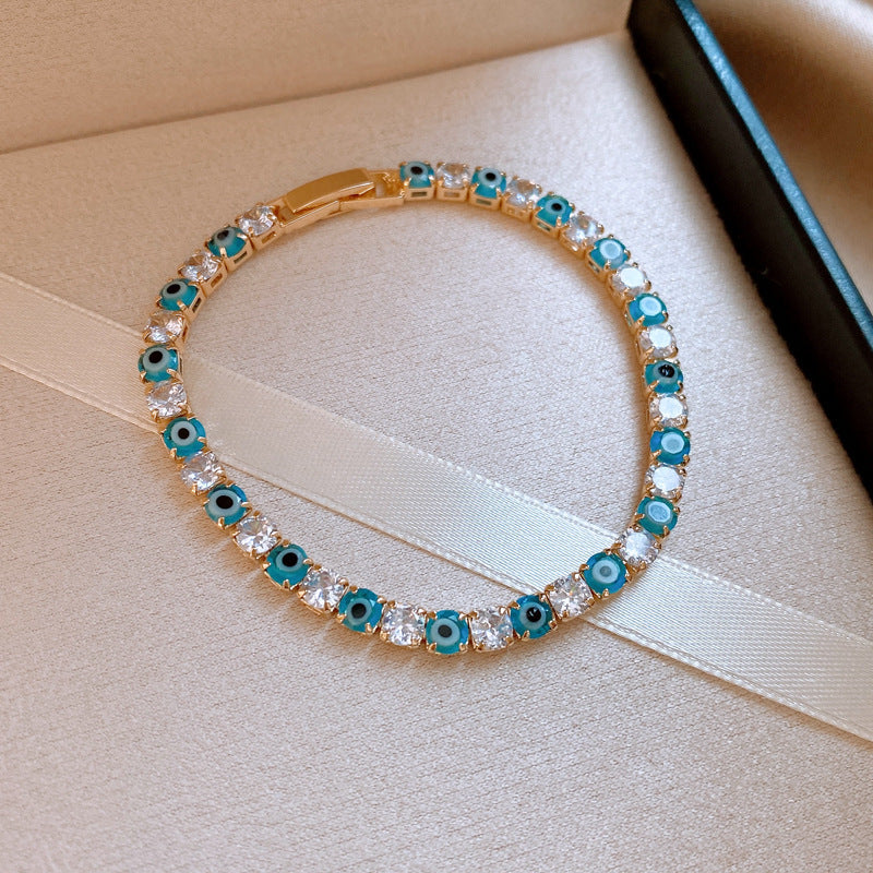 Irregular Square Flower Heart Water Drops Light Luxury High Bracelet