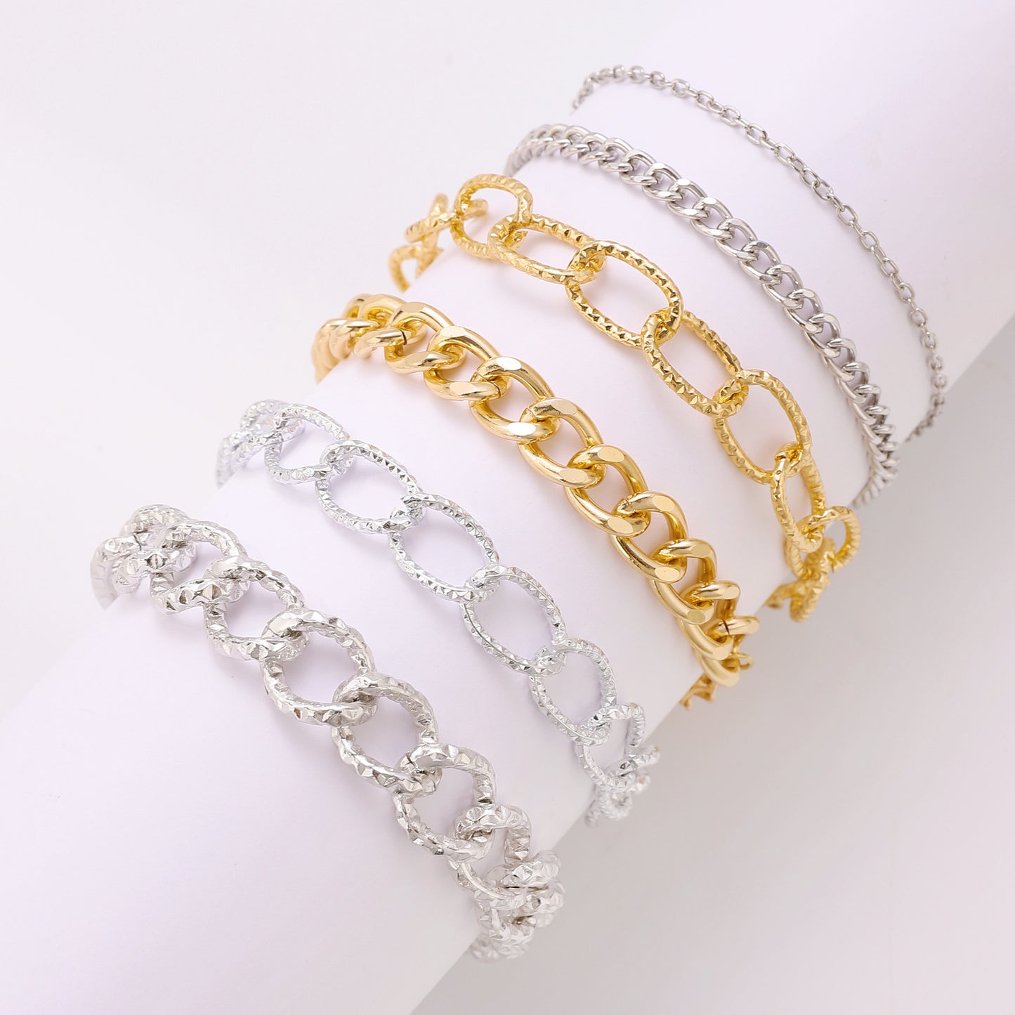 Alloy Combination Suit Set Punk Hip Bracelets