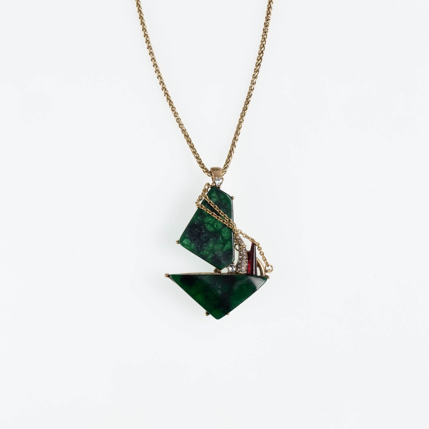 Women's Western Temperament Niche Design Collection Glass Necklaces