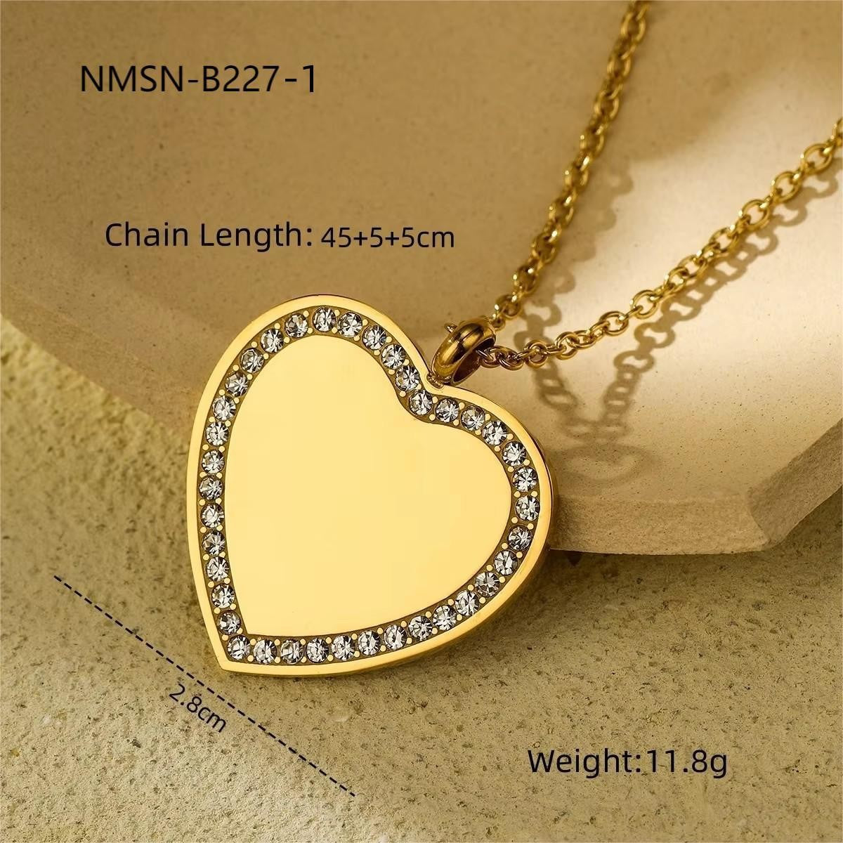 Private Exclusive Stainless Steel Unisex Vacuum Gold Necklaces