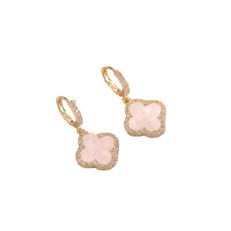 Clover Delicate Ear Light Luxury Sense Earrings