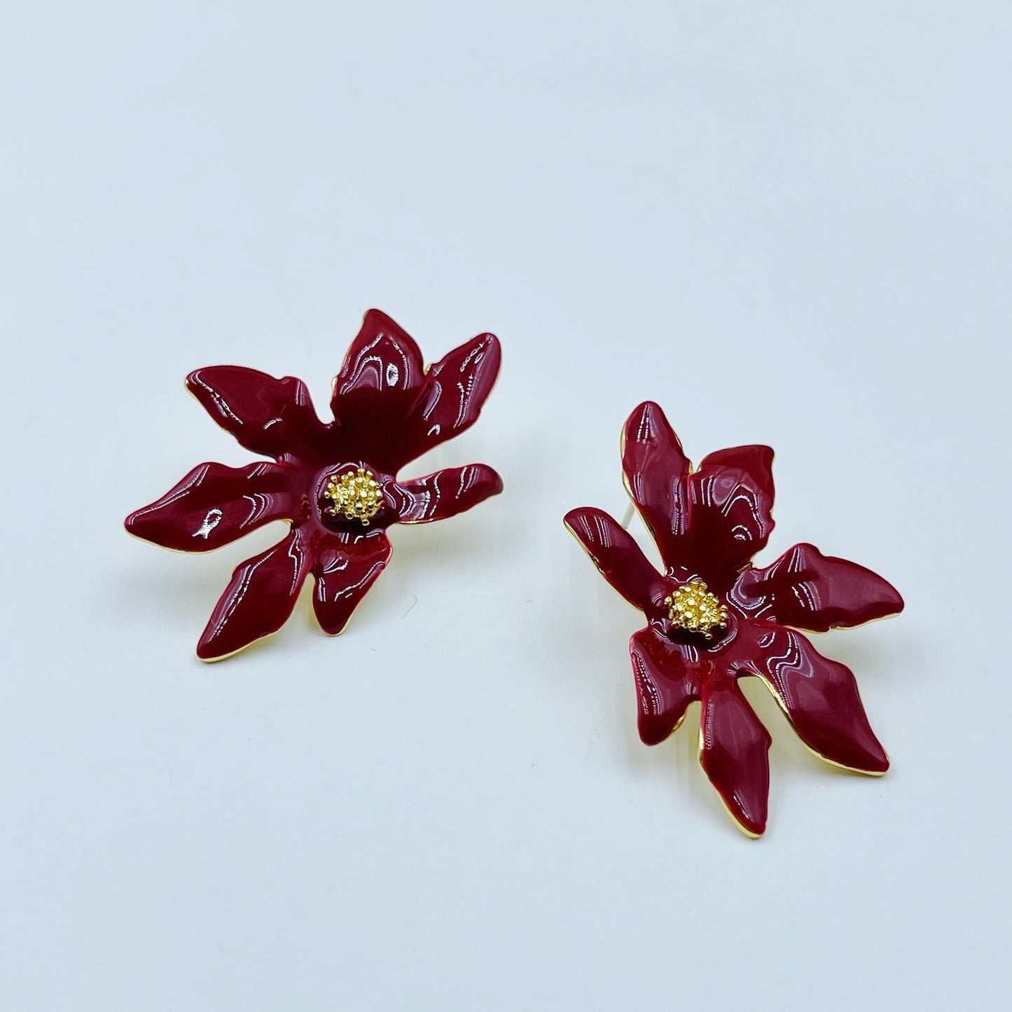 Women's French Flower Gradient Mori Style Enamel Glaze For Earrings