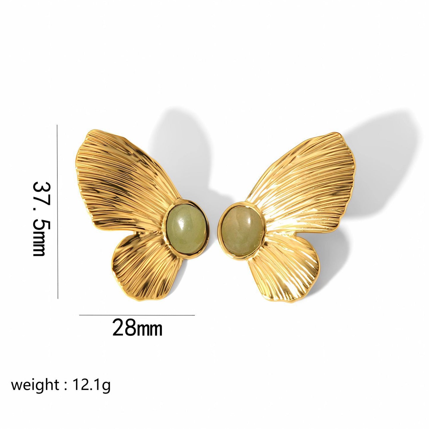 Flower Niche High-grade Butterfly Stainless Steel Earrings