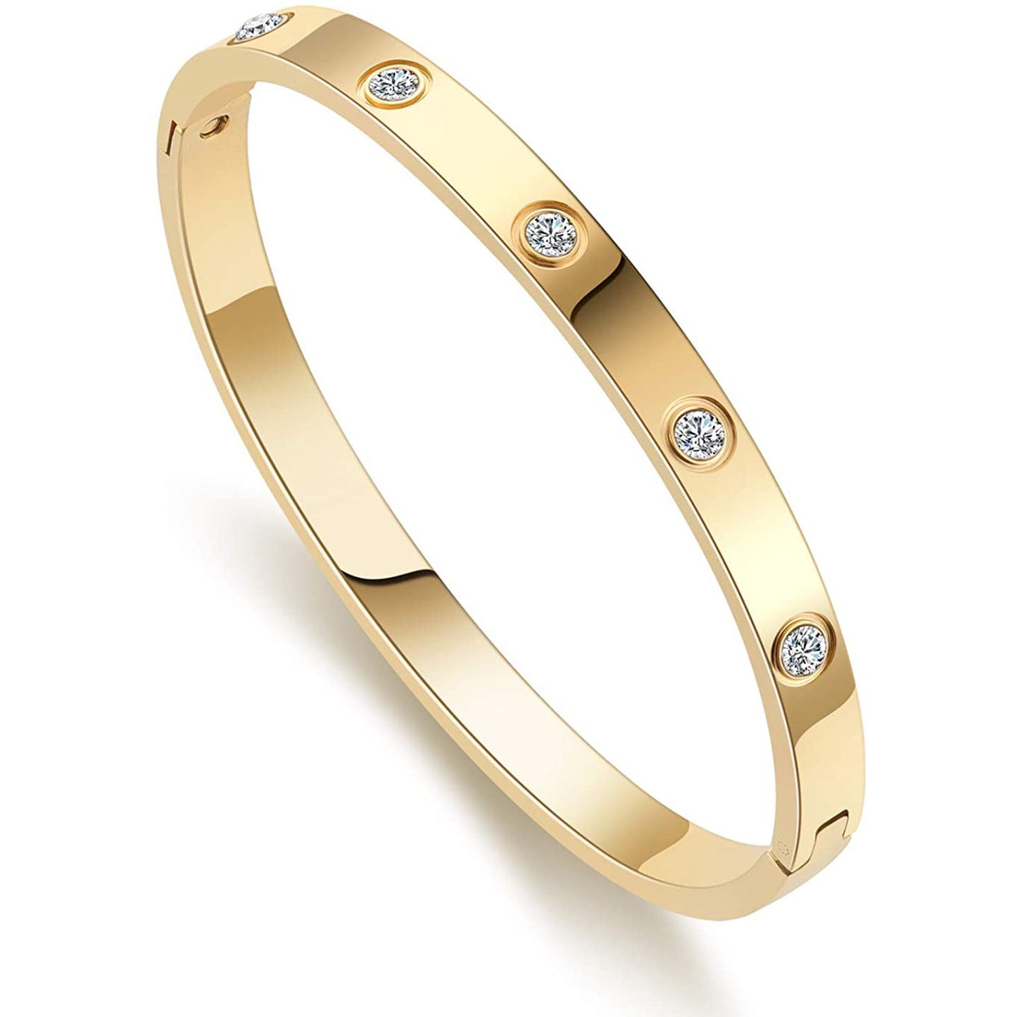Card Ten Diamond Buckle Titanium Steel Fashion Bracelet