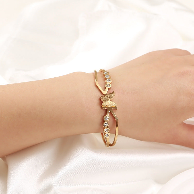 Women's Stainless Steel For Titanium No Fading High-grade Starry Bracelets