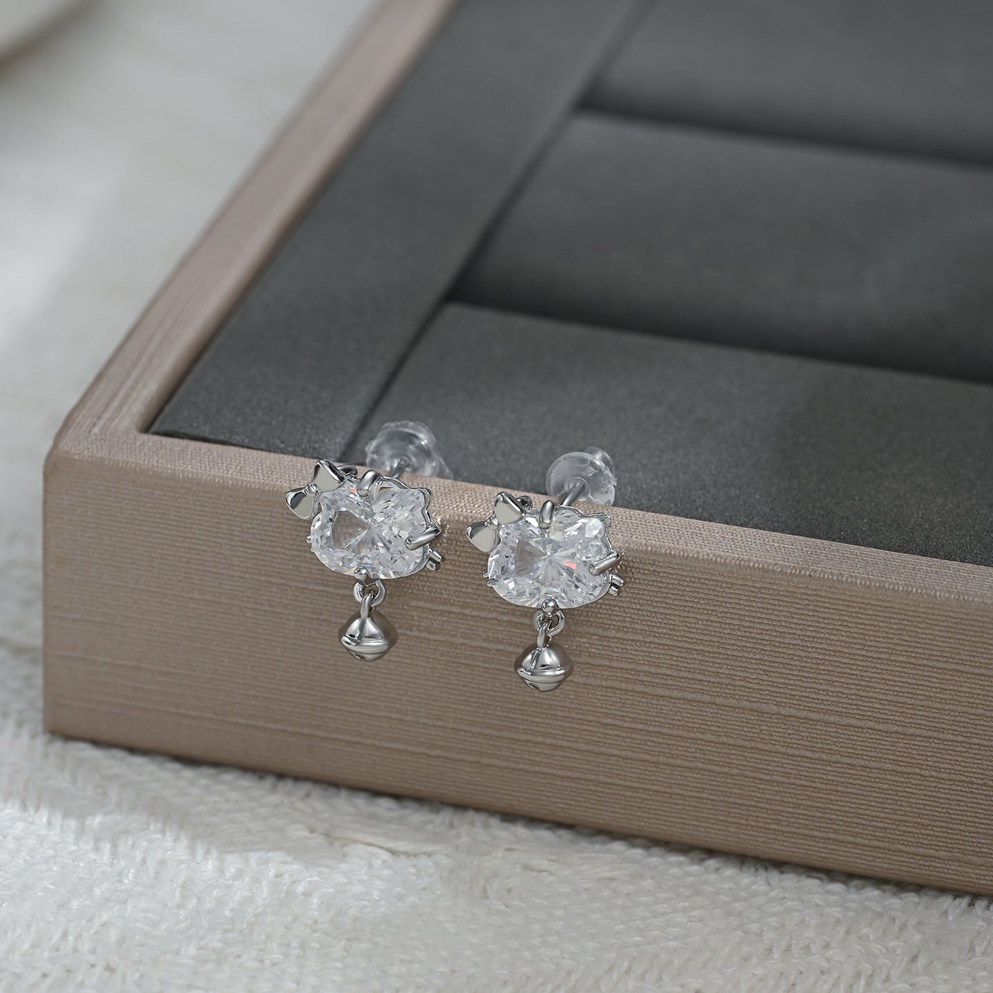 Style Fashion Design Zircon Female Sweet Temperament Stud Earrings