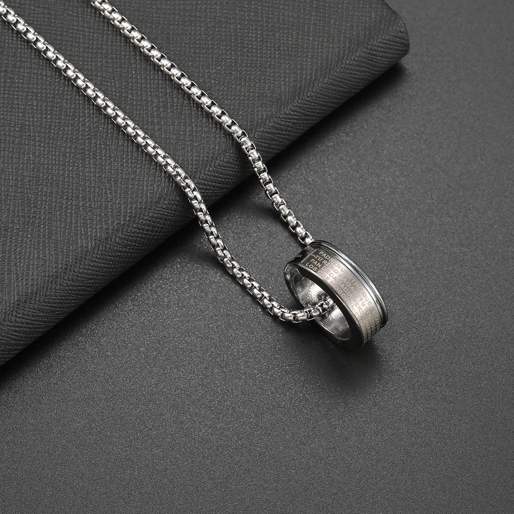 Women's & Men's Style Titanium Steel Versatile Retro Personalized Necklaces