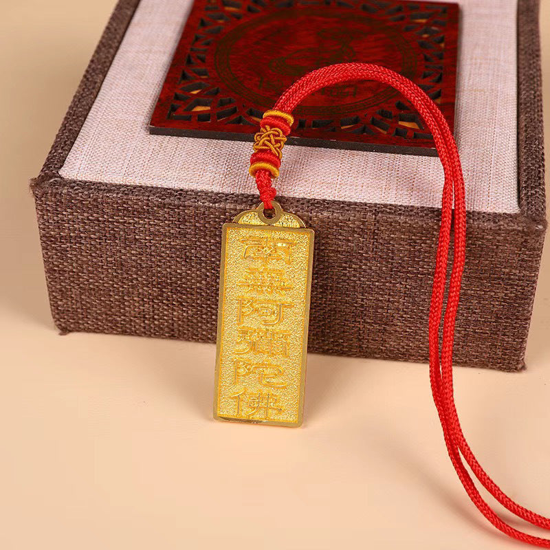 Double-sided Epoxy Amulet Sweater Chain Charm Necklaces
