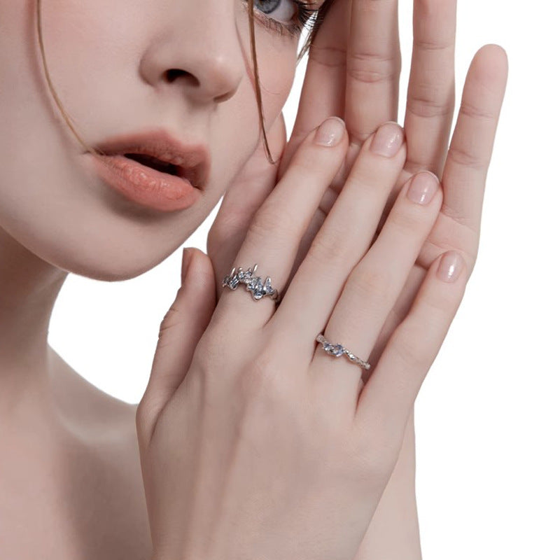 Open Female Design Trendy Cool Simplicity Personality Ring