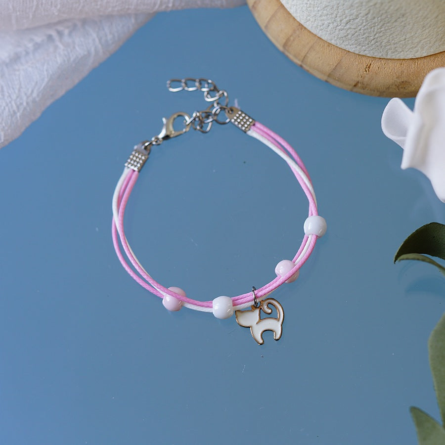 Personality Carrying Strap Unicorn Drop Oil Bracelets