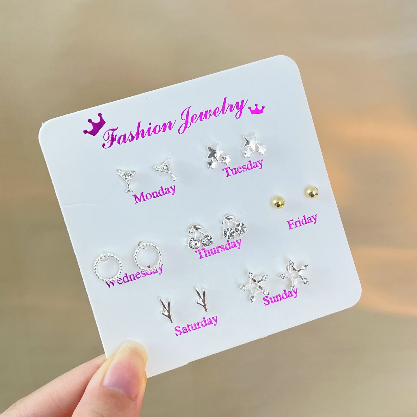 Female Korean Style Simple Compact Cute Earrings