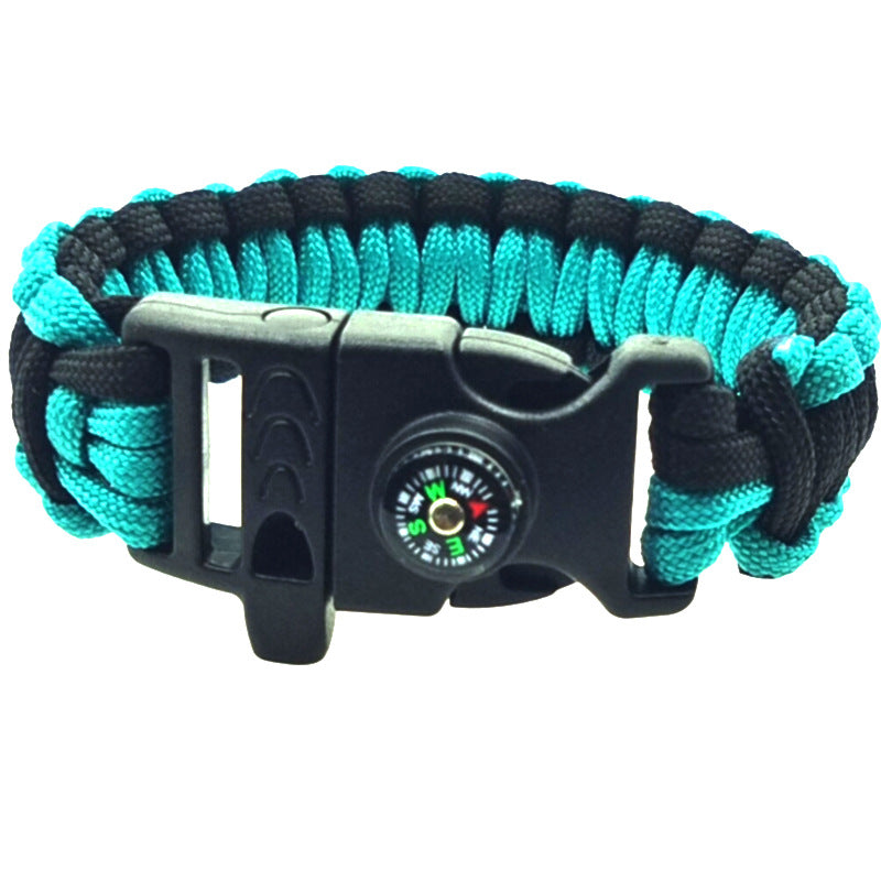 Parachute Cord Emergency Survival Mountaineering Compass Bracelets