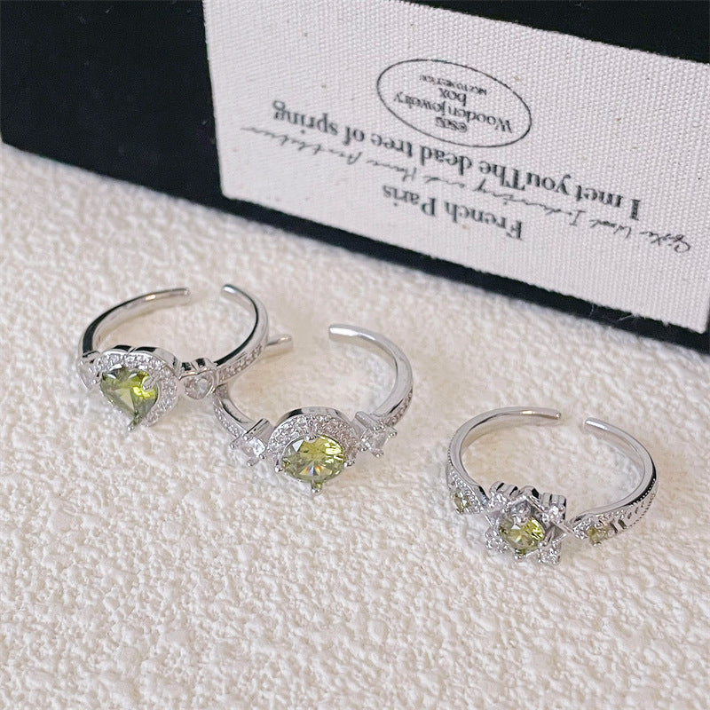 Women's For Design Colored Gems Luxury High Rings