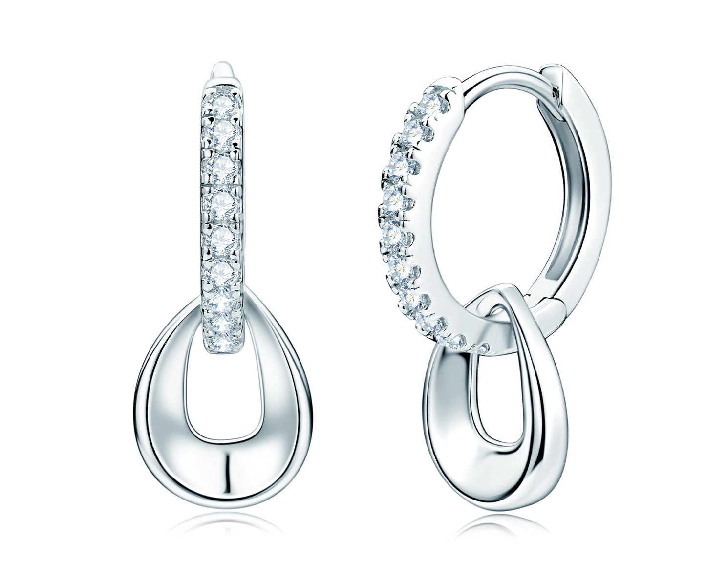 Stylish Women's Double Moissanite Light Luxury Rings