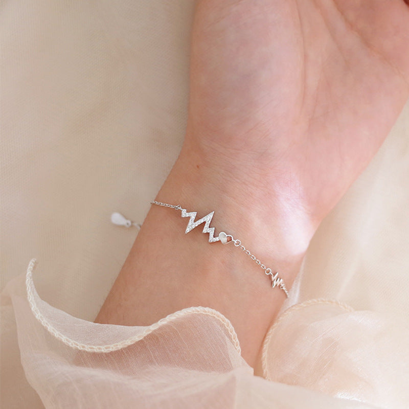 Korean Style Mori Female Girlfriends Heart-shaped Bracelets