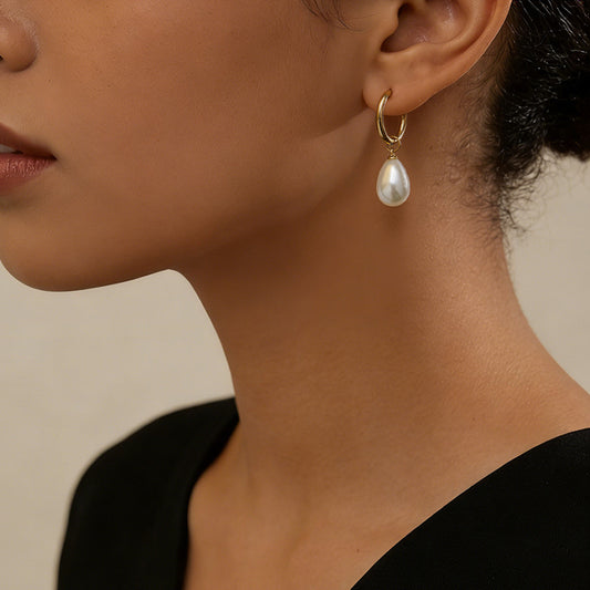 Luxury Fashion Style Pearl High-grade Gentle Elegant Earrings