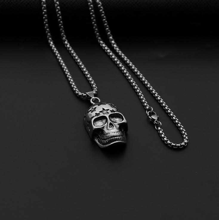 Men's Unique Ornament Titanium Steel Hercules Weightlifting Necklaces