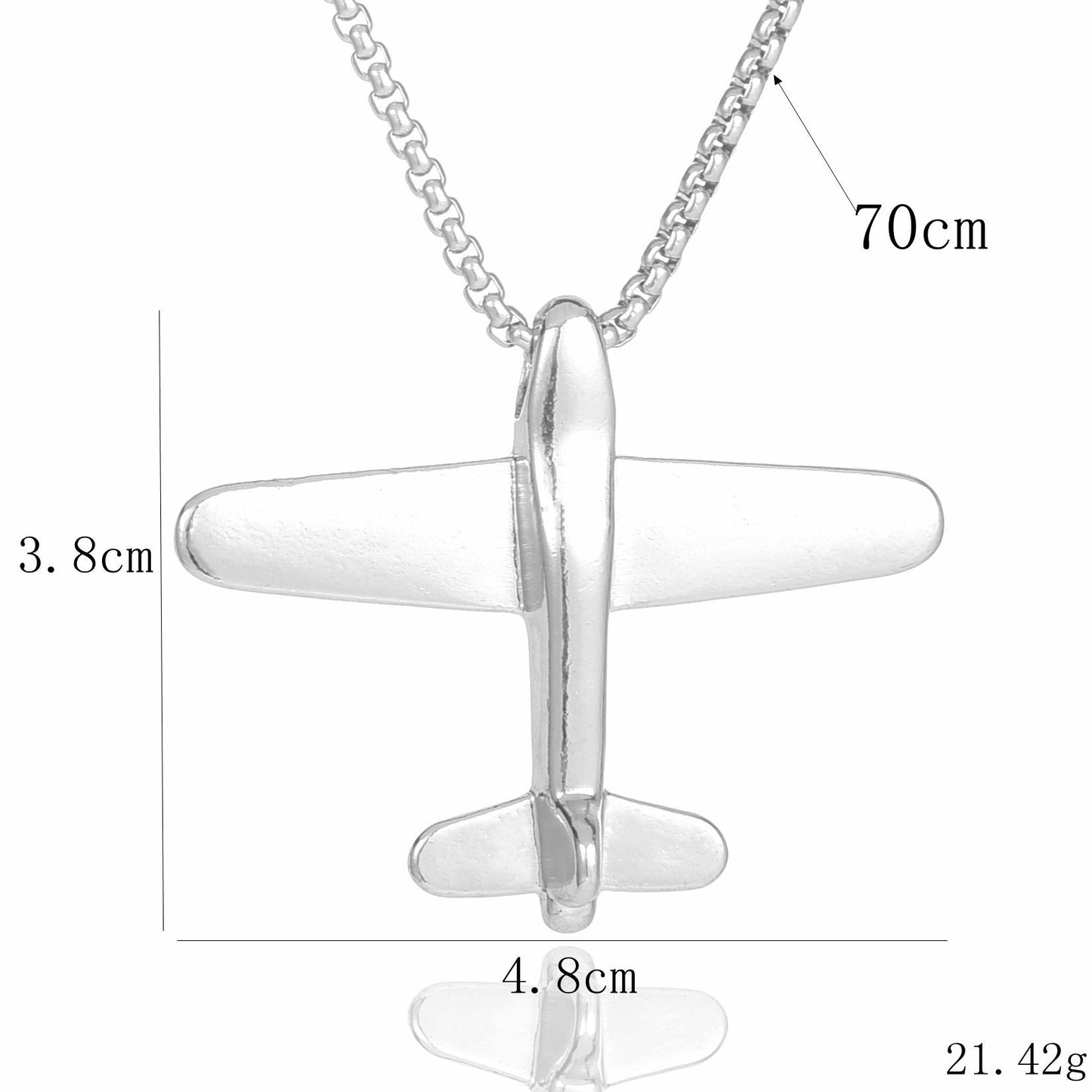 Women's & Men's Hip Hop Aircraft Retro Easy Matching Necklace