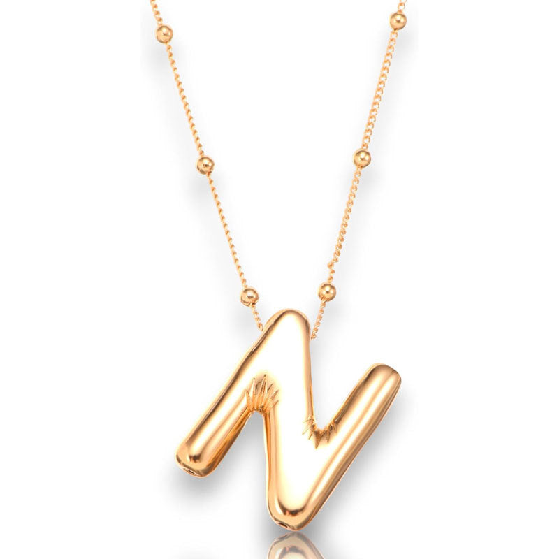 Glossy Letter Copper Popular Accessory Exquisite Necklaces