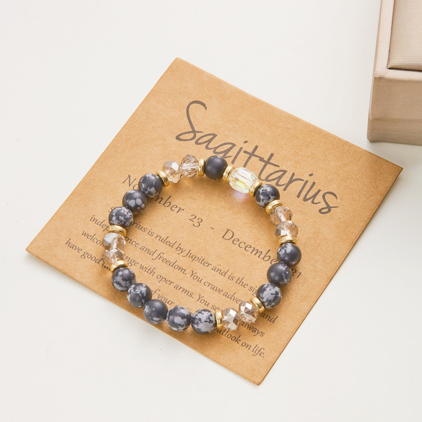 Ornament Twee Constellation Color Natural Stone Bracelets