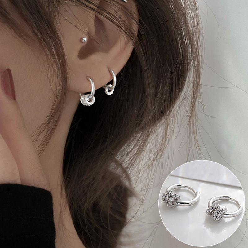 Women's Ellipse Simple Metal Ear Cuff Fashionable Earrings