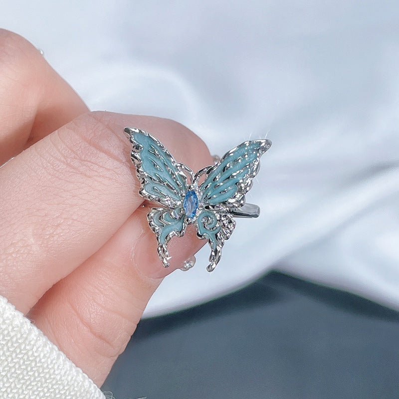 Women's Irregular Butterfly Opening Cold Style Fashionable Rings