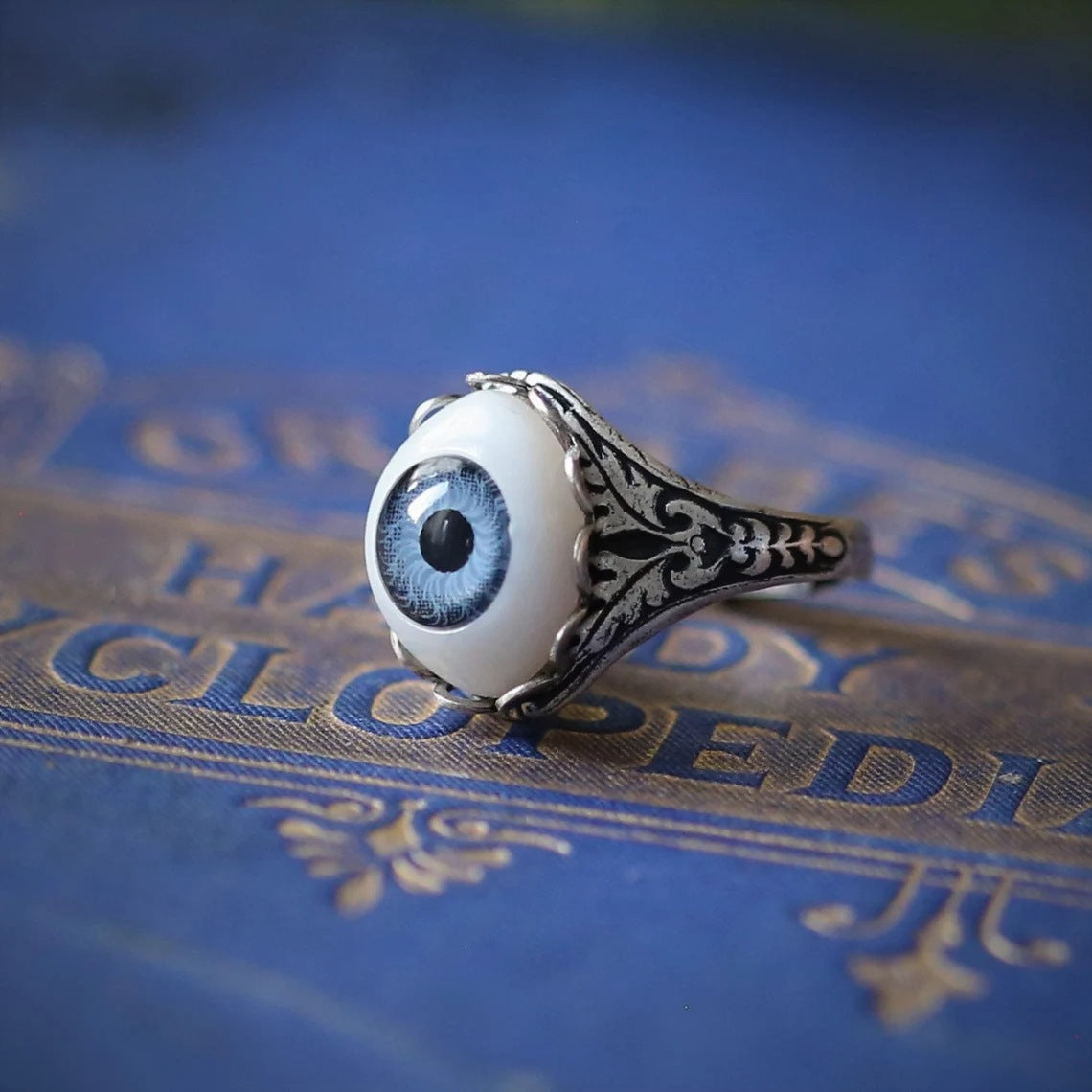 Men's Gothic Rock All-around Eye Creative Opal Rings