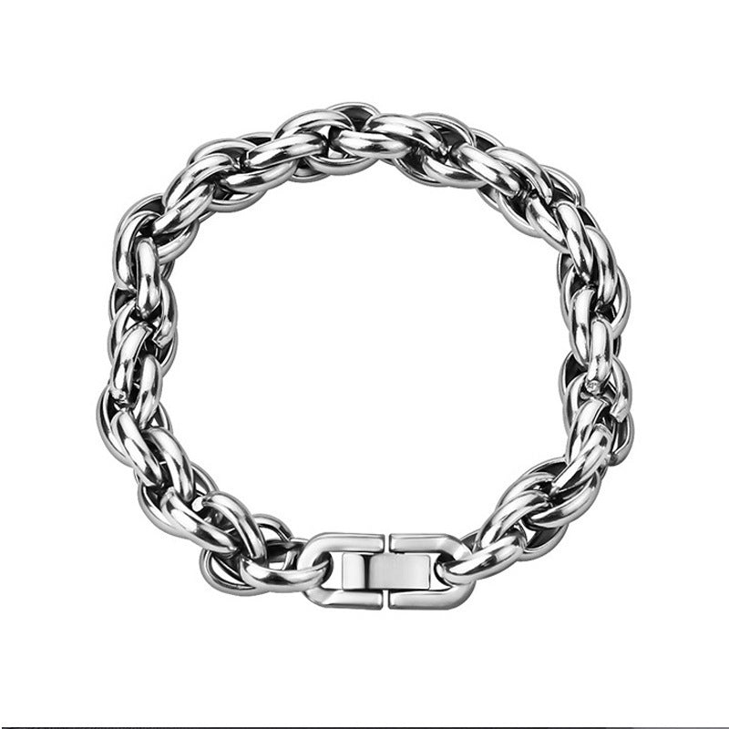 Steel Thick Domineering Casting Pure Stainless Bracelets