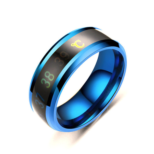 Fashion Temperature Automatic Induction Smart Change Rings