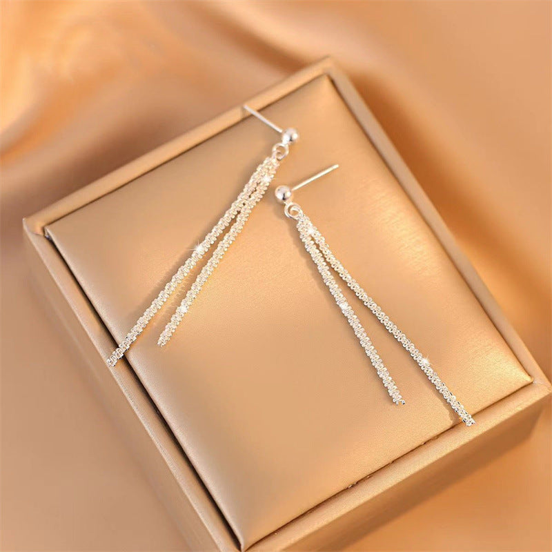 Women's Sparkling Tassel High-grade Light Luxury Minority Earrings