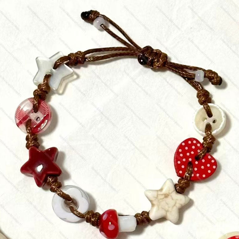 Women's & Men's Bear Braided Sweet Vintage Beaded Birthday Bracelets