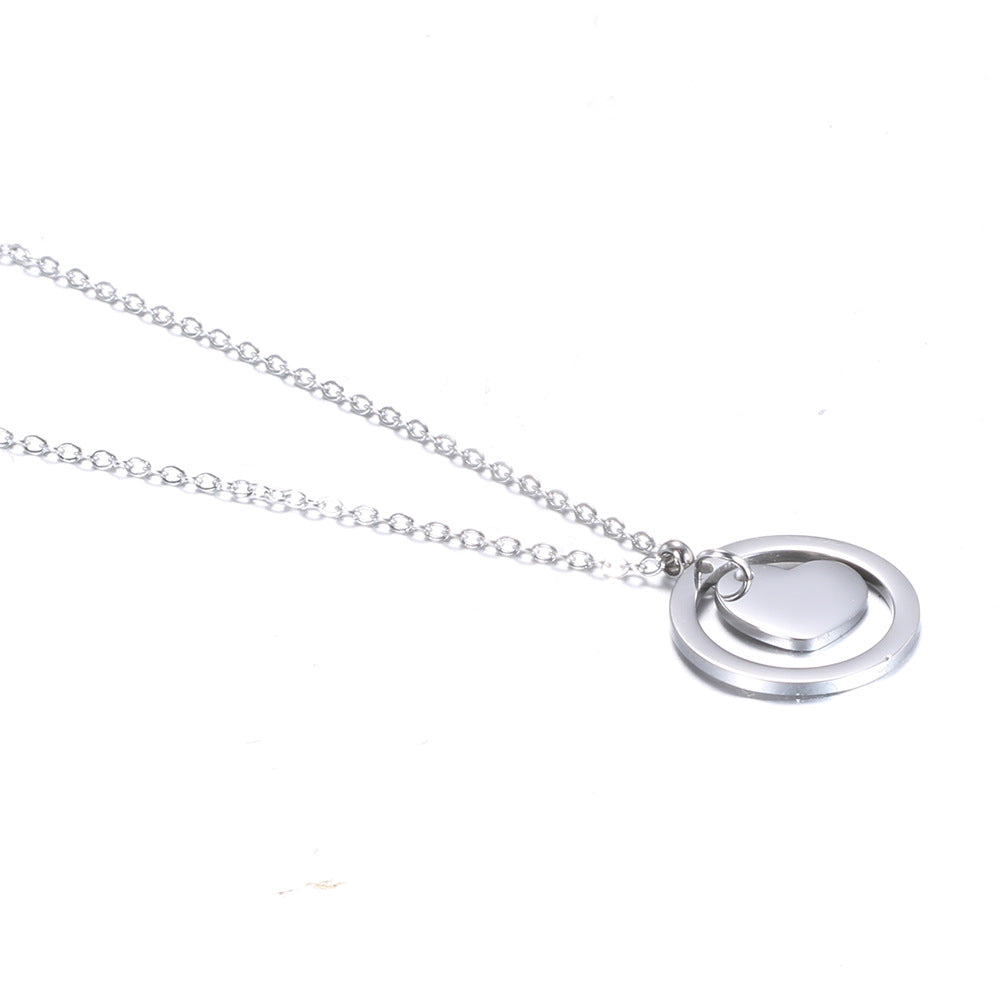 Simple Stylish Personality Glossy Round Hollow Necklaces