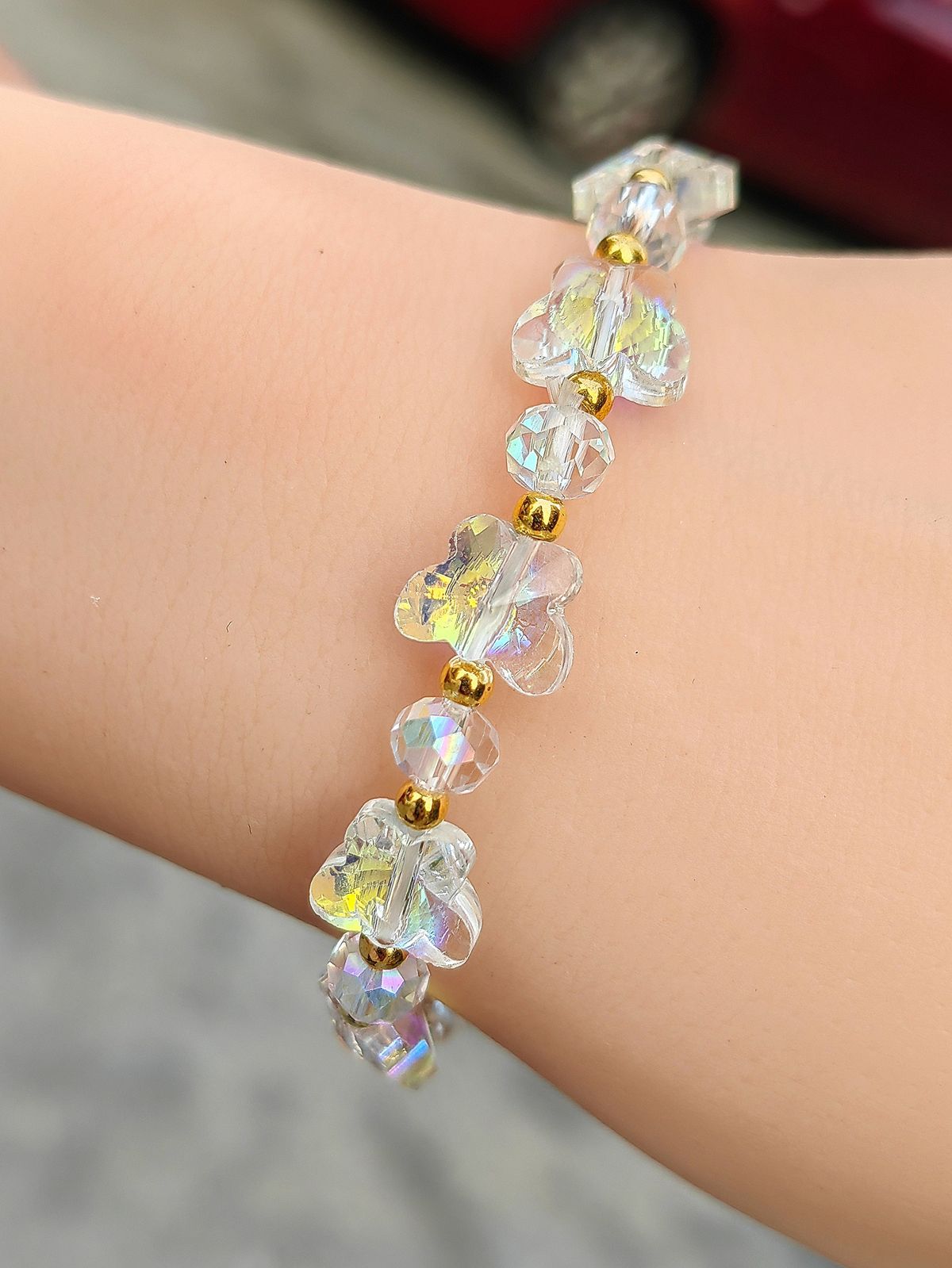 Women's Crystal Optional Sweet Fashion Ornament Butterfly Bracelets