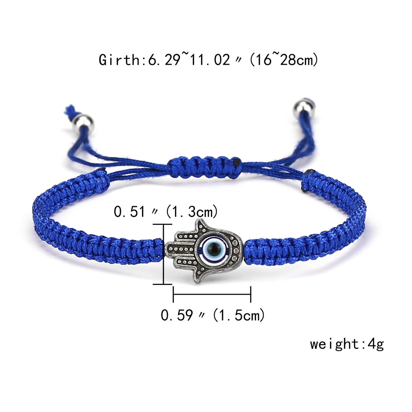 Turkish Blue Eyes Hand Weaving Adjustable Seven Bracelets