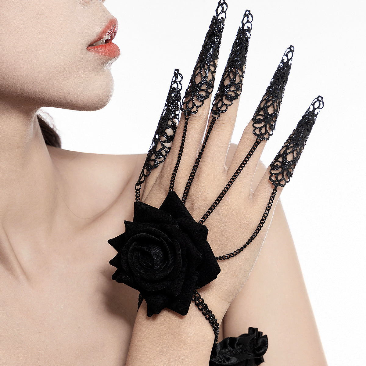 Pearl Personality Tassel Imitation Blood Drop Necklaces