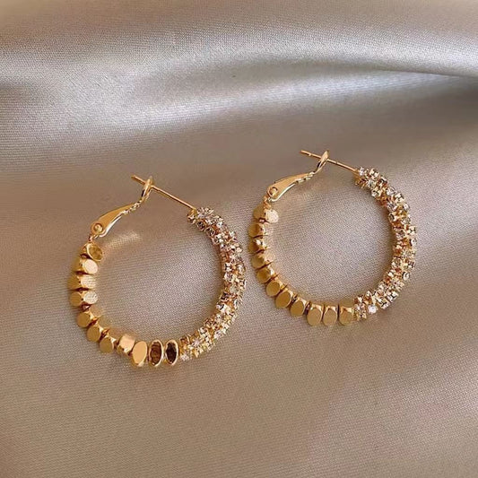 Women's Of Sier Big Hoop Light Luxury High-grade Ear Earrings