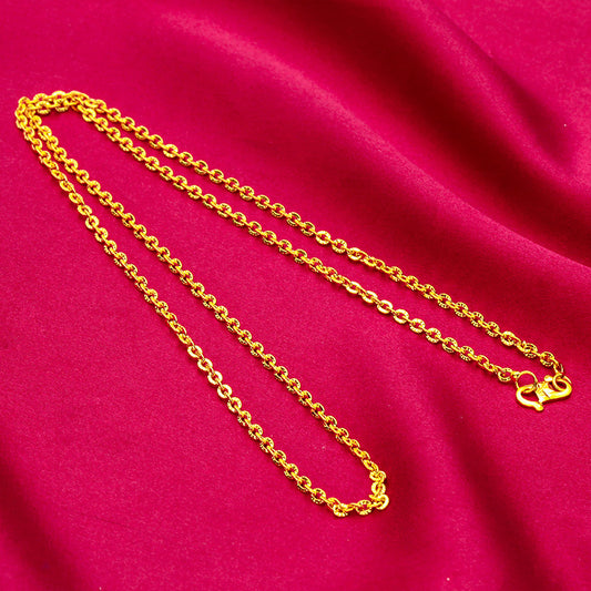 Women's Vietnam Placer Gold Chunky Chain Long Necklace