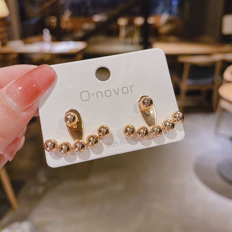 Sier Needle Olivia Wang Little Golden Earrings
