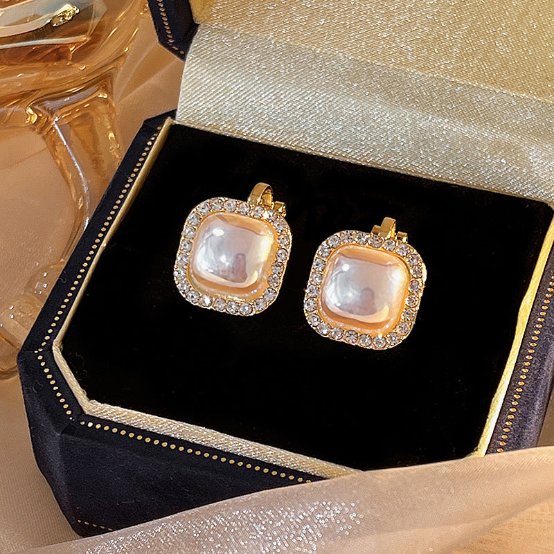 Pearl For Light Luxury Temperament High-grade Earrings