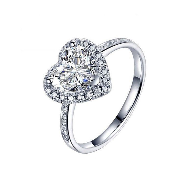 Classic Couple Wedding Diamond Adjustable Mouth Ring
