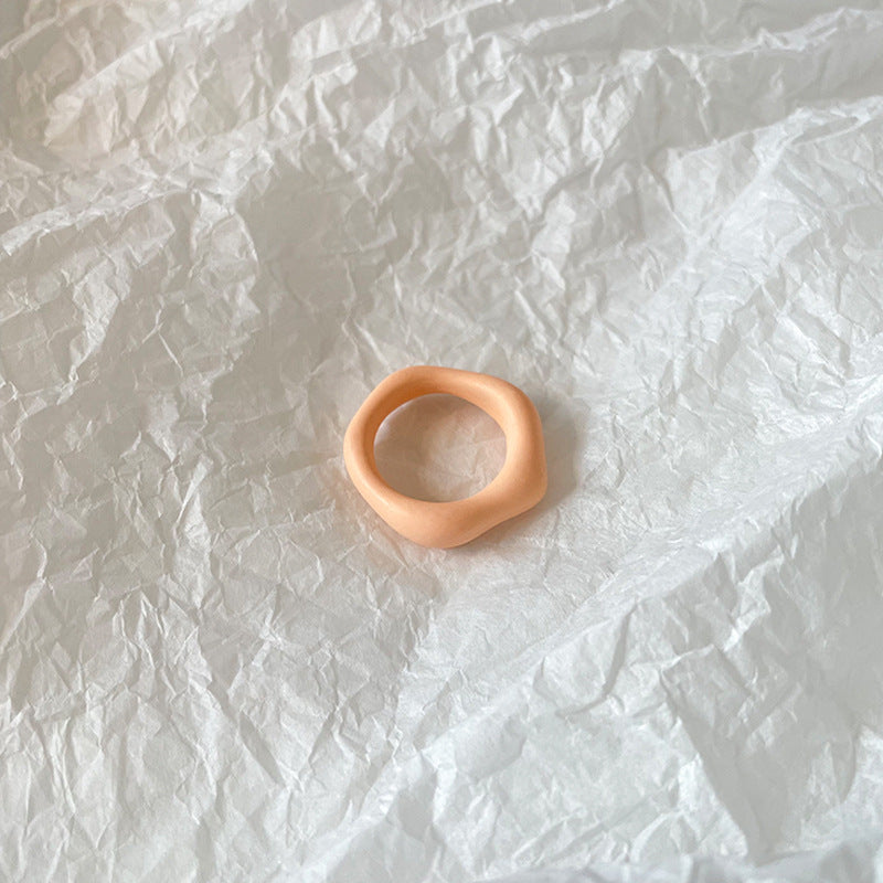 Resin Candy Color Cute Hand Jewelry Rings