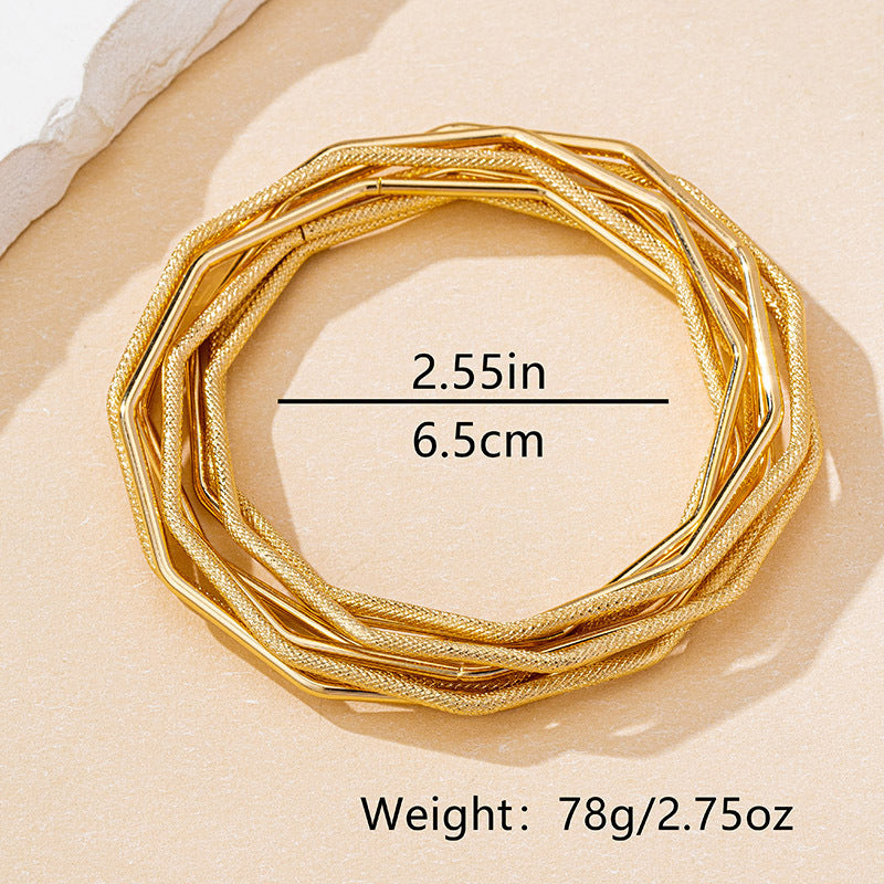 Printed Texture Round Minority Simple Fashion High-grade Bracelet