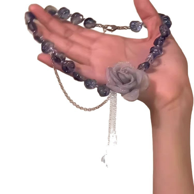 Vacation Exaggerated Style Flower Fashionable Niche Design Necklaces